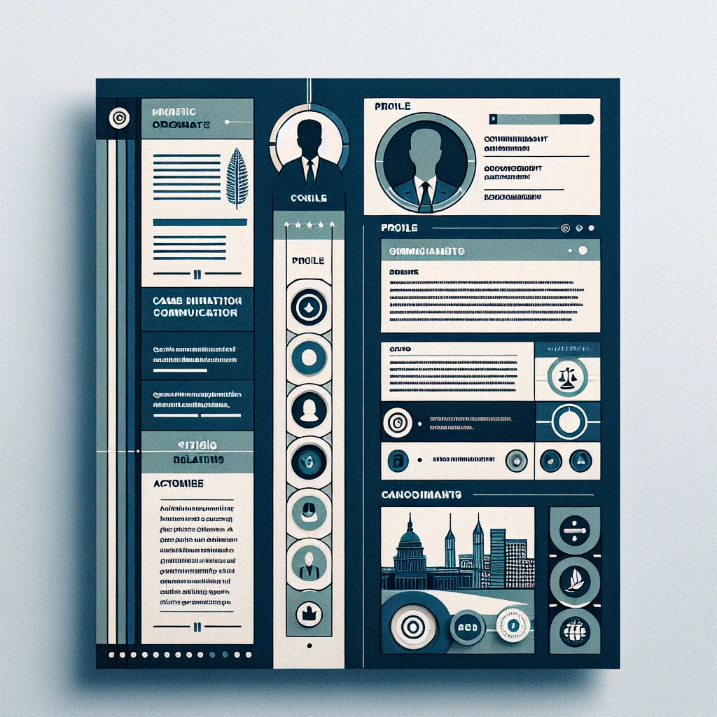 Public Information Officer resume layout showing a clean header, profile, and metrics section