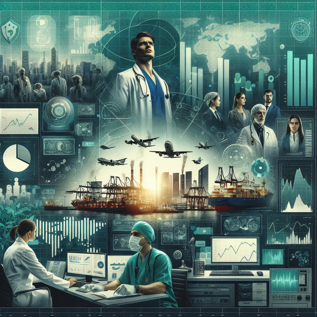 Collage showing Brazil's top paying careers, including doctors, engineers, pilots, and offshore oil professionals